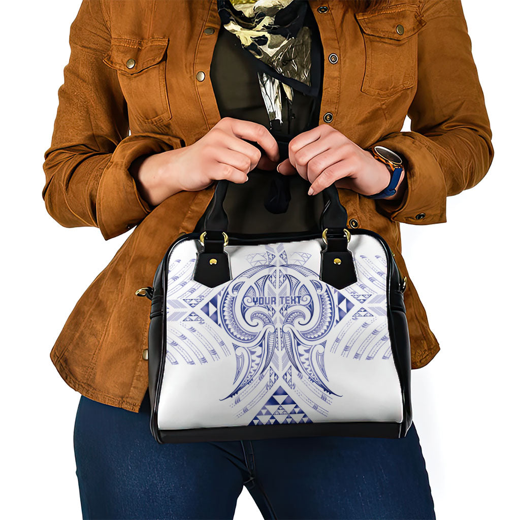 Maori Rugby Custom Ngaru Mangopare Shoulder Handbag Kikorangi Niho Taniwha Motif