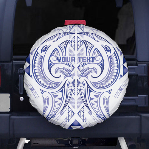 Maori Rugby Custom Ngaru Mangopare Spare Tire Cover Kikorangi Niho Taniwha Motif