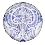 Maori Rugby Custom Ngaru Mangopare Spare Tire Cover Kikorangi Niho Taniwha Motif