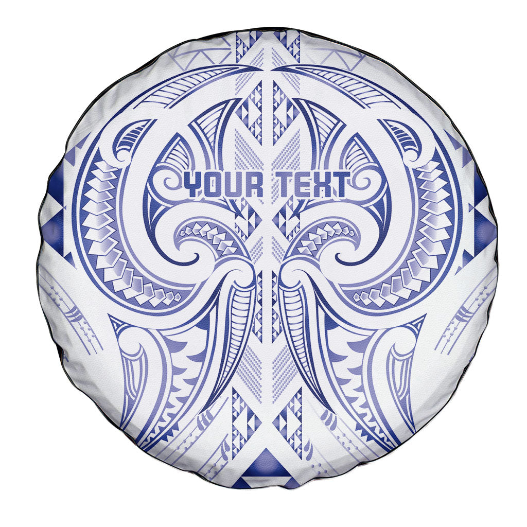 Maori Rugby Custom Ngaru Mangopare Spare Tire Cover Kikorangi Niho Taniwha Motif