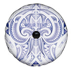 Maori Rugby Custom Ngaru Mangopare Spare Tire Cover Kikorangi Niho Taniwha Motif