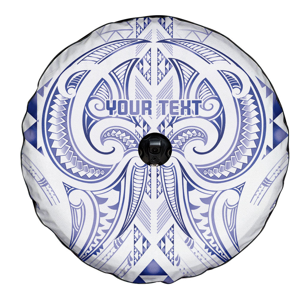 Maori Rugby Custom Ngaru Mangopare Spare Tire Cover Kikorangi Niho Taniwha Motif
