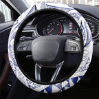 Maori Rugby Ngaru Mangopare Steering Wheel Cover Kikorangi Niho Taniwha Motif