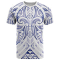Maori Rugby Custom Ngaru Mangopare T Shirt Kikorangi Niho Taniwha Motif