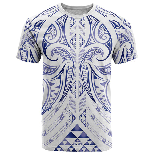 Maori Rugby Custom Ngaru Mangopare T Shirt Kikorangi Niho Taniwha Motif
