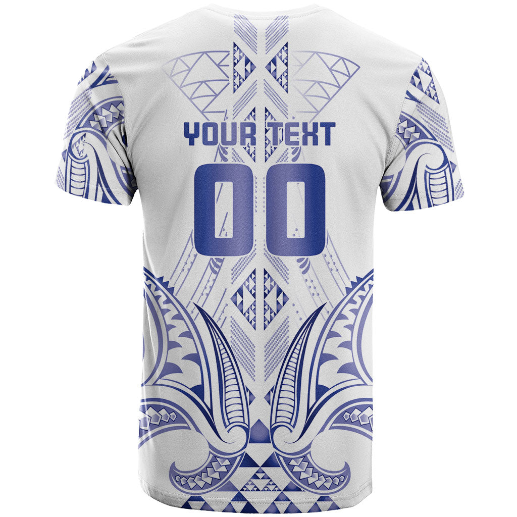 Maori Rugby Custom Ngaru Mangopare T Shirt Kikorangi Niho Taniwha Motif
