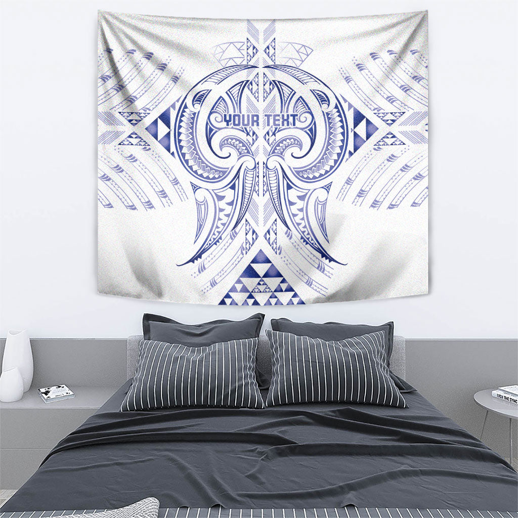 Maori Rugby Custom Ngaru Mangopare Tapestry Kikorangi Niho Taniwha Motif
