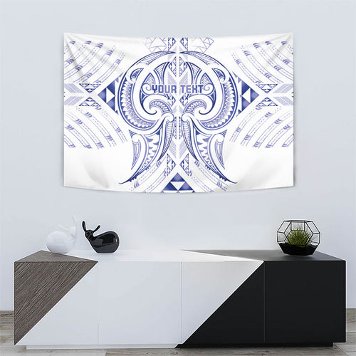 Maori Rugby Custom Ngaru Mangopare Tapestry Kikorangi Niho Taniwha Motif
