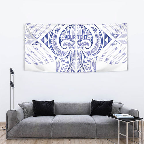 Maori Rugby Custom Ngaru Mangopare Tapestry Kikorangi Niho Taniwha Motif