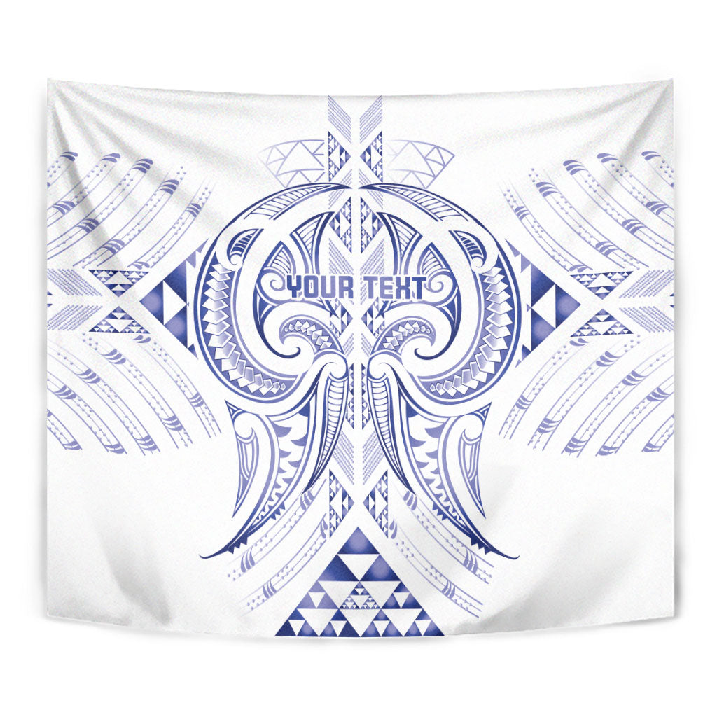 Maori Rugby Custom Ngaru Mangopare Tapestry Kikorangi Niho Taniwha Motif