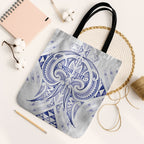 Maori Rugby Custom Ngaru Mangopare Tote Bag Kikorangi Niho Taniwha Motif