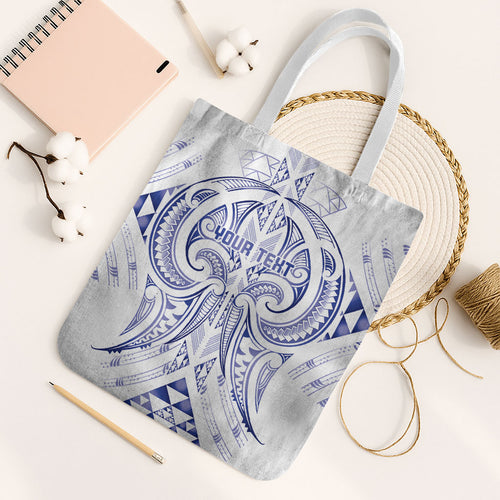 Maori Rugby Custom Ngaru Mangopare Tote Bag Kikorangi Niho Taniwha Motif