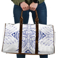 Maori Rugby Custom Ngaru Mangopare Travel Bag Kikorangi Niho Taniwha Motif