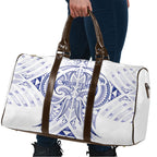 Maori Rugby Custom Ngaru Mangopare Travel Bag Kikorangi Niho Taniwha Motif