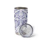 Maori Rugby Custom Ngaru Mangopare Tumbler Cup Kikorangi Niho Taniwha Motif
