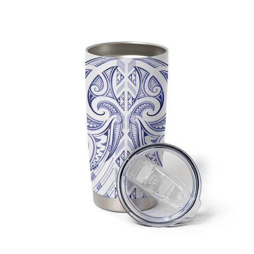 Maori Rugby Custom Ngaru Mangopare Tumbler Cup Kikorangi Niho Taniwha Motif