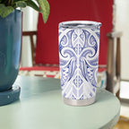 Maori Rugby Custom Ngaru Mangopare Tumbler Cup Kikorangi Niho Taniwha Motif