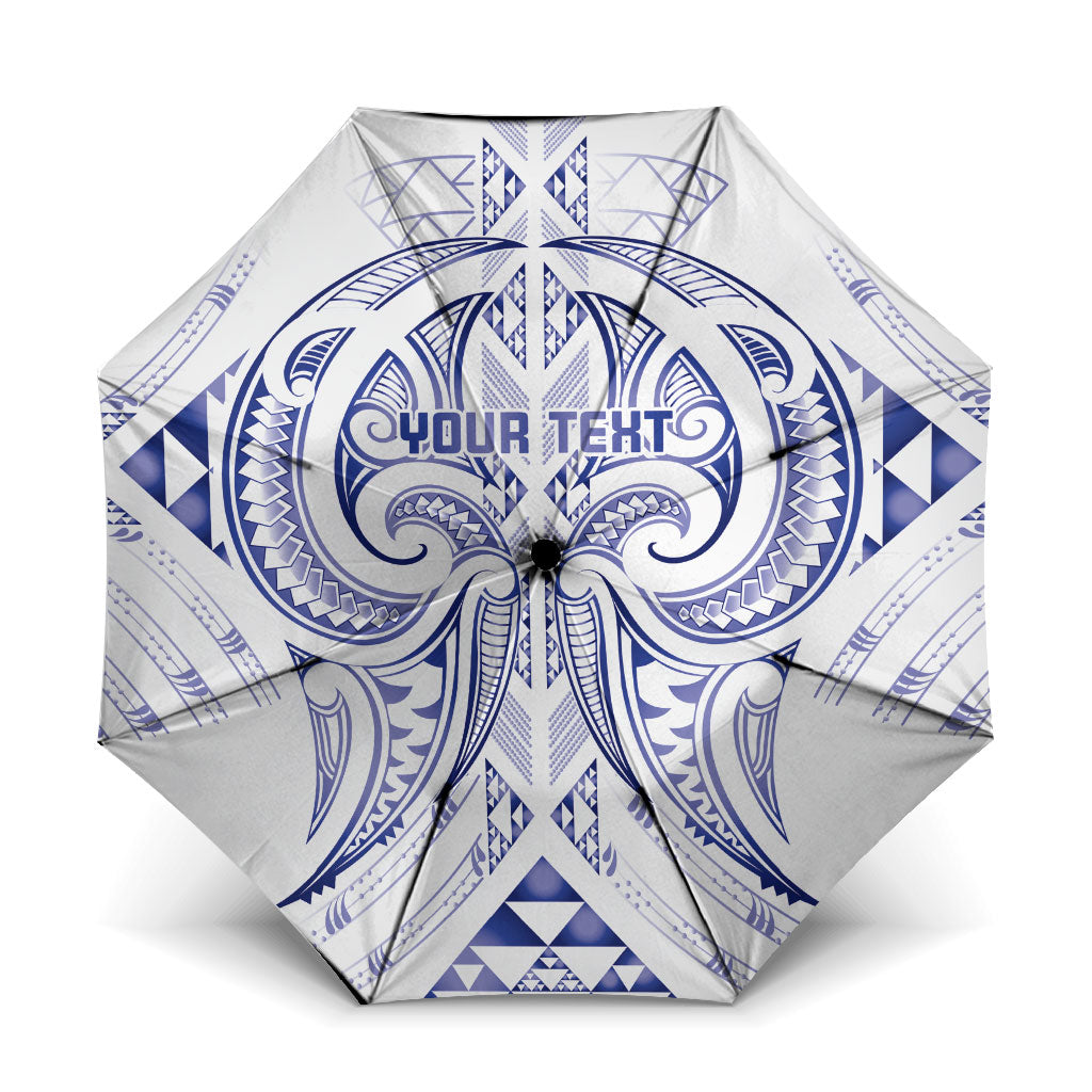 Maori Rugby Custom Ngaru Mangopare Umbrella Kikorangi Niho Taniwha Motif