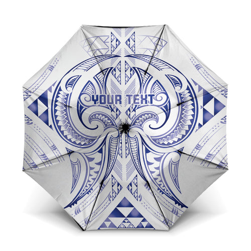 Maori Rugby Custom Ngaru Mangopare Umbrella Kikorangi Niho Taniwha Motif