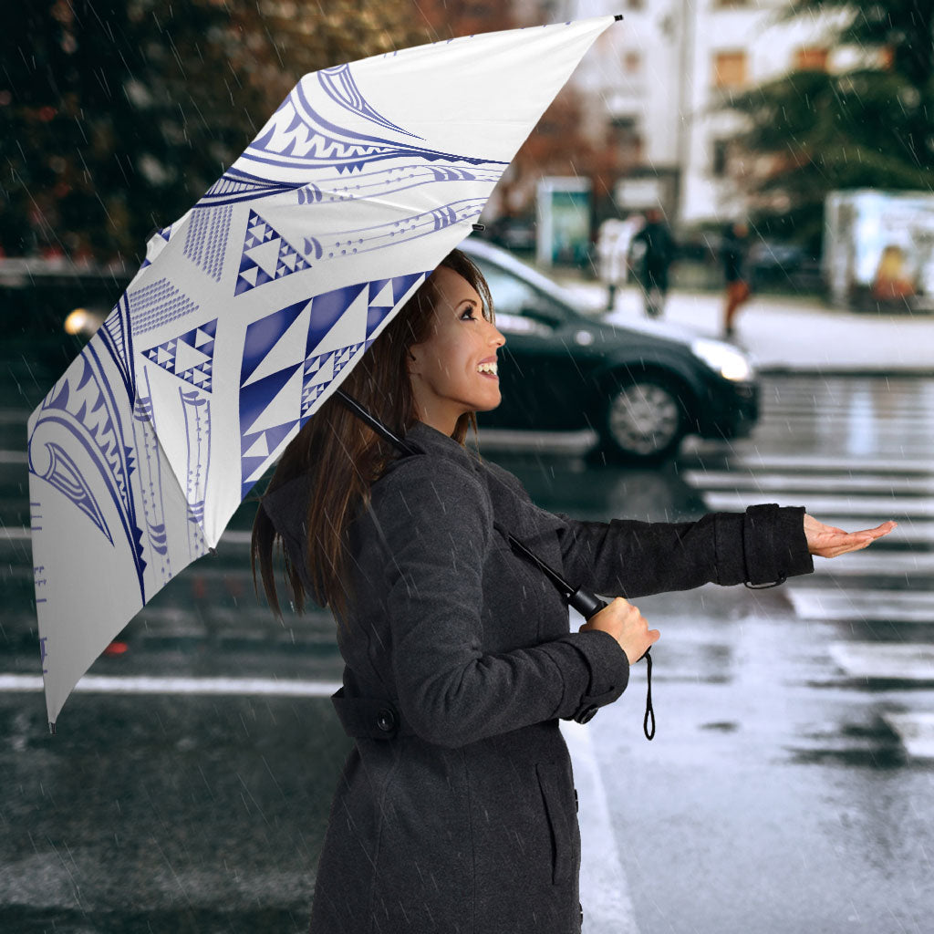 Maori Rugby Custom Ngaru Mangopare Umbrella Kikorangi Niho Taniwha Motif
