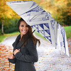 Maori Rugby Custom Ngaru Mangopare Umbrella Kikorangi Niho Taniwha Motif