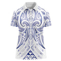 Maori Rugby Custom Ngaru Mangopare Women Polo Shirt Kikorangi Niho Taniwha Motif
