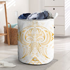 Maori Rugby Custom Ngaru Mangopare Laundry Basket Koura Niho Taniwha Motif