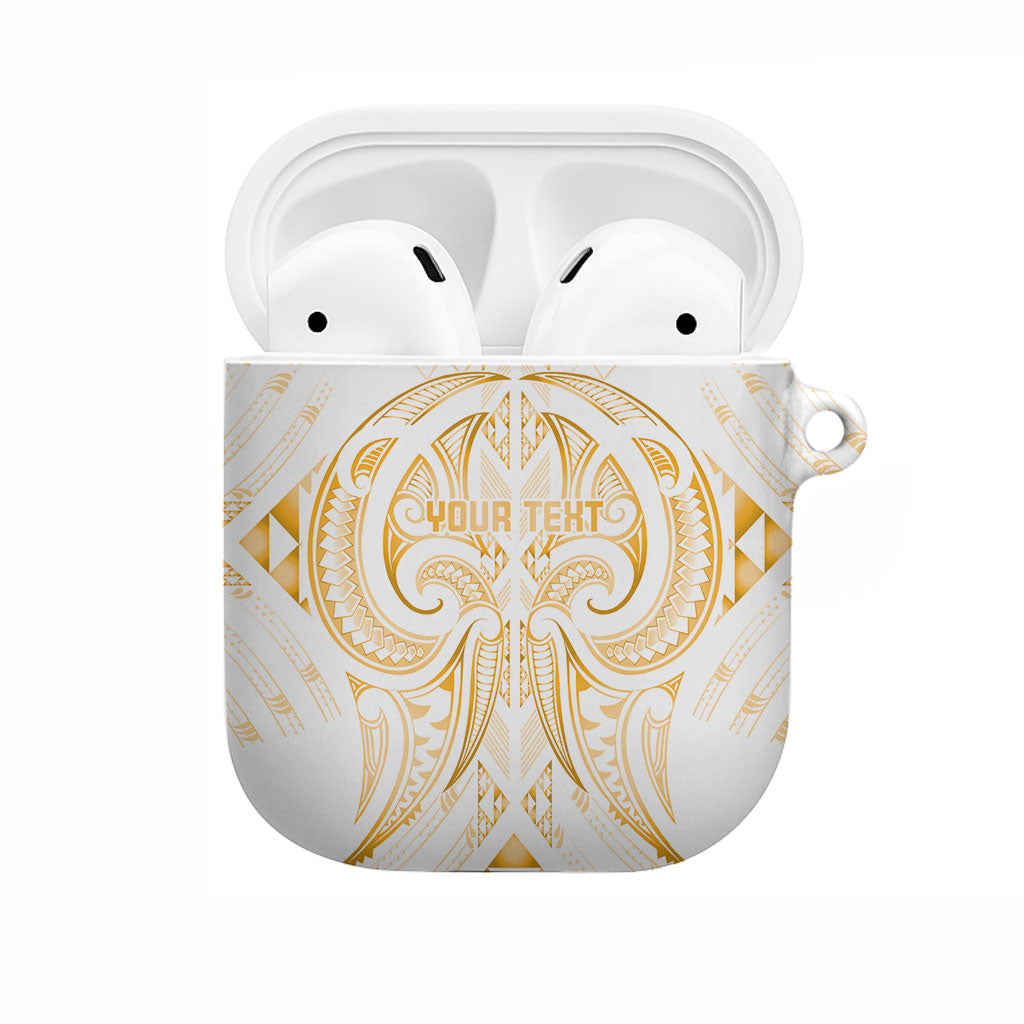 Maori Rugby Custom Ngaru Mangopare AirPods Case Koura Niho Taniwha Motif