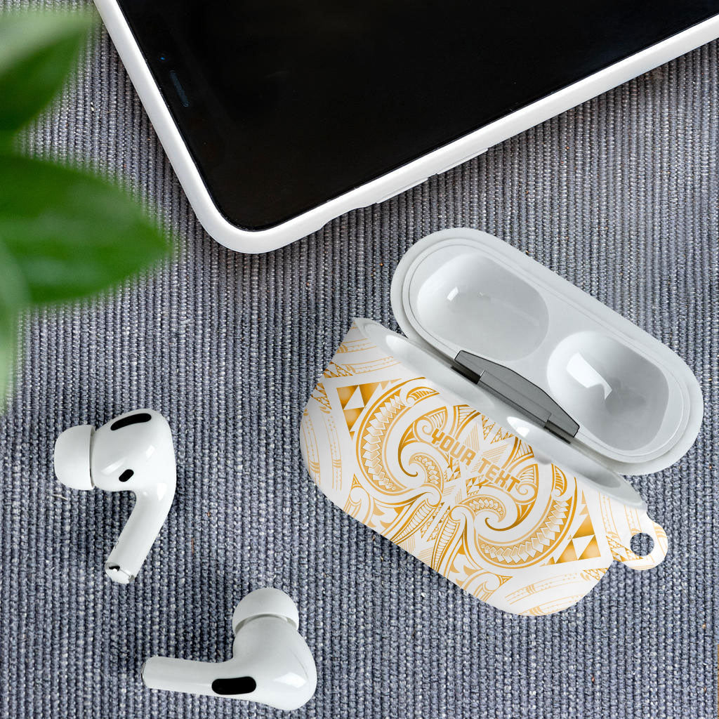 Maori Rugby Custom Ngaru Mangopare AirPods Case Koura Niho Taniwha Motif