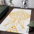 Maori Rugby Custom Ngaru Mangopare Area Rug Koura Niho Taniwha Motif
