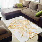 Maori Rugby Custom Ngaru Mangopare Area Rug Koura Niho Taniwha Motif