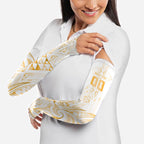 Maori Rugby Custom Ngaru Mangopare Arm Sleeves Koura Niho Taniwha Motif