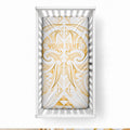 Maori Rugby Custom Ngaru Mangopare Baby Bed Cover Koura Niho Taniwha Motif