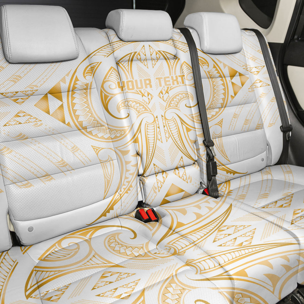 Maori Rugby Custom Ngaru Mangopare Back Car Seat Cover Koura Niho Taniwha Motif
