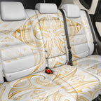 Maori Rugby Custom Ngaru Mangopare Back Car Seat Cover Koura Niho Taniwha Motif