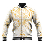 Maori Rugby Custom Ngaru Mangopare Baseball Jacket Koura Niho Taniwha Motif