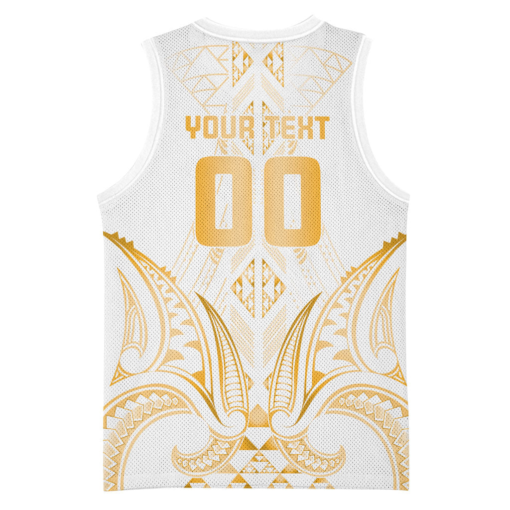 Maori Rugby Custom Ngaru Mangopare Basketball Jersey Koura Niho Taniwha Motif