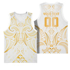 Maori Rugby Custom Ngaru Mangopare Basketball Jersey Koura Niho Taniwha Motif