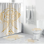 Maori Rugby Custom Ngaru Mangopare Bathroom Set Koura Niho Taniwha Motif