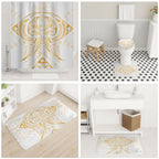 Maori Rugby Custom Ngaru Mangopare Bathroom Set Koura Niho Taniwha Motif