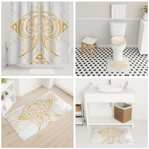 Maori Rugby Custom Ngaru Mangopare Bathroom Set Koura Niho Taniwha Motif