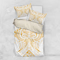 Maori Rugby Custom Ngaru Mangopare Bedding Set Koura Niho Taniwha Motif