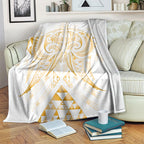 Maori Rugby Custom Ngaru Mangopare Blanket Koura Niho Taniwha Motif
