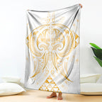 Maori Rugby Custom Ngaru Mangopare Blanket Koura Niho Taniwha Motif