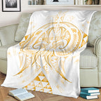 Maori Rugby Custom Ngaru Mangopare Blanket Koura Niho Taniwha Motif