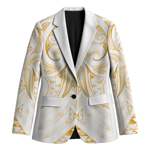 Maori Rugby Custom Ngaru Mangopare Blazer Koura Niho Taniwha Motif