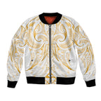 Maori Rugby Custom Ngaru Mangopare Bomber Jacket Koura Niho Taniwha Motif