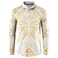 Maori Rugby Custom Ngaru Mangopare Button Sweatshirt Koura Niho Taniwha Motif