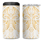Maori Rugby Custom Ngaru Mangopare 4 in 1 Can Cooler Tumbler Koura Niho Taniwha Motif