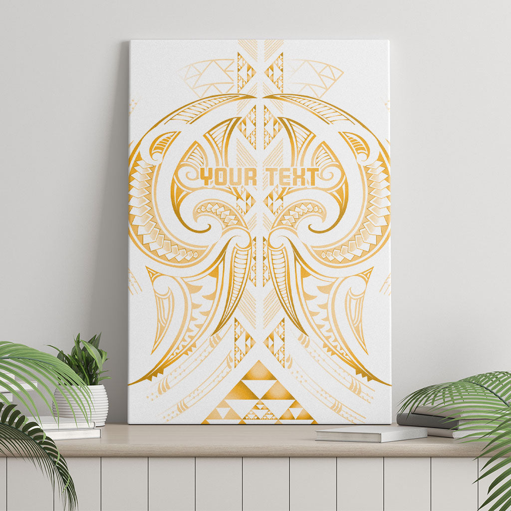 Maori Rugby Custom Ngaru Mangopare Canvas Wall Art Koura Niho Taniwha Motif